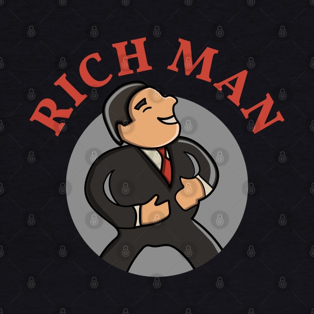 cute rich man character by maricetak